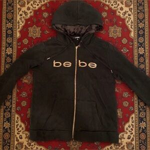 Bebe Rose Gold Sequined Hoodie